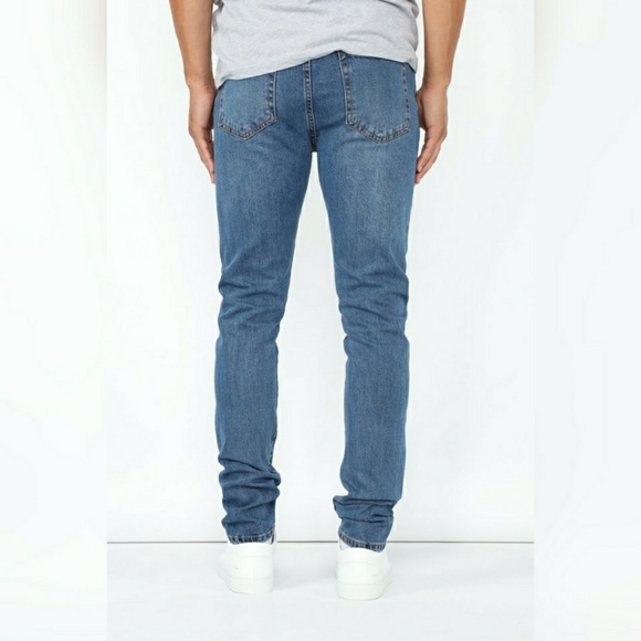 NWT Men's Skinny Jeans Medium Blue Was 33 - Picture 5 of 5